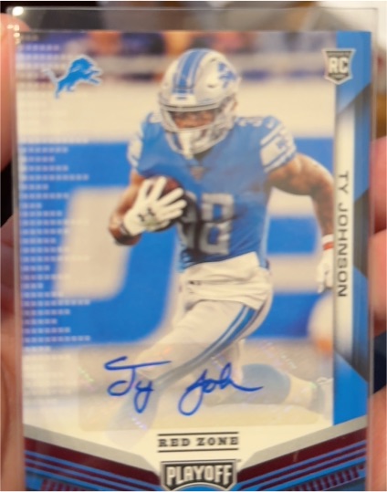 2019 Panini Playoff Red Zone #Ty Johnson — front