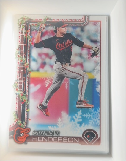 2025 Topps Holiday #H18 Gunnar Henderson — front
