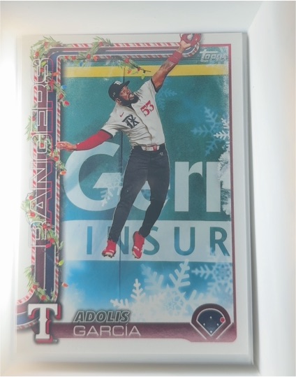 2025 Topps Holiday #H61 Adolis Garcia — front