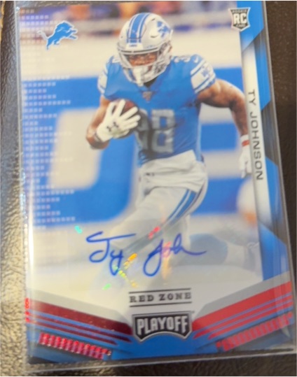 2019 Panini Playoff Red Zone #282 Ty Johnson — front