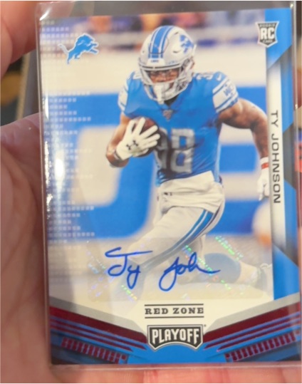 2019 Panini Playoff Red Zone #282 Ty Johnson — front