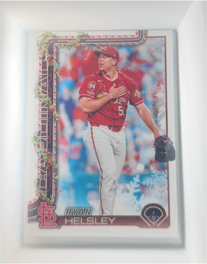 2025 Topps Holiday #H178 Ryan Helsley — front