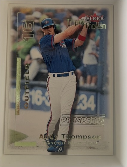 2001 Fleer Triple Crown #16 Andy Thompson — front