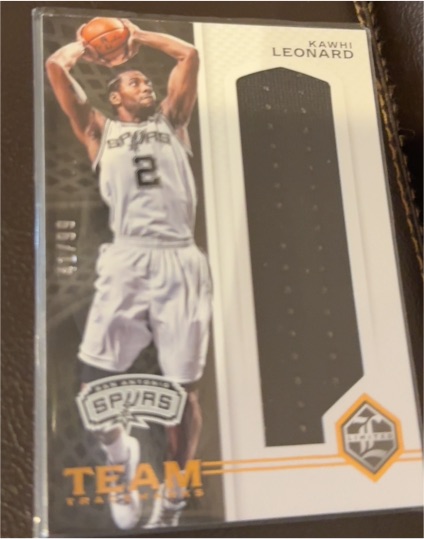 2016-17 Panini Limited Team Trademarks #TT-KL Kawhi Leonard — front