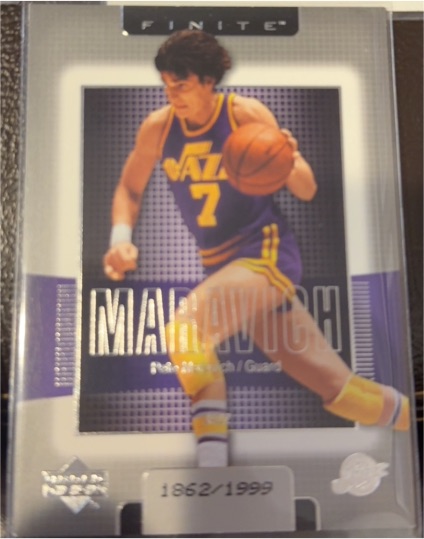 2003-04 Upper Deck Finite #188 Pete Maravich — front