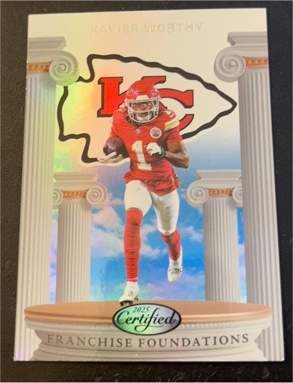 2025 Panini Certified #FFO-XWY Xavier Worthy — front