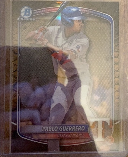 2025 Bowman Chrome Prospects #BCP-144 Pablo Guerrero — front