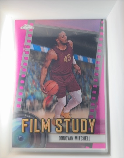 2024-25 Topps Chrome #FS-1 Donovan Mitchell Film Study Pink — front