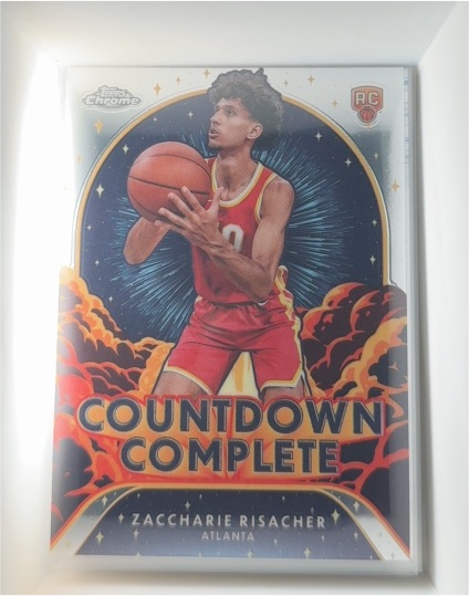 2024-25 Topps Chrome #CC-11 Zaccharie Risacher Countdown Complete — front
