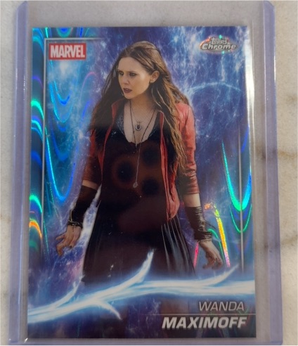 2025 Topps Chrome Marvel Studios #52 Wanda Maximoff — front