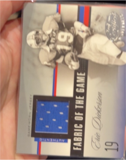2006 Leaf Certified Materials Fabric of the Game #FOTG-19 Eric Dickerson — front