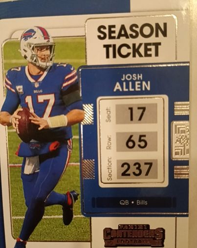 2021 Panini Contenders #10 Josh Allen — front