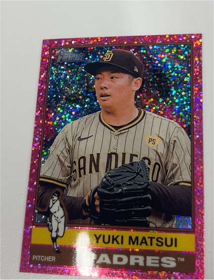 2025 Topps Heritage #358 Yuki Matsui — front