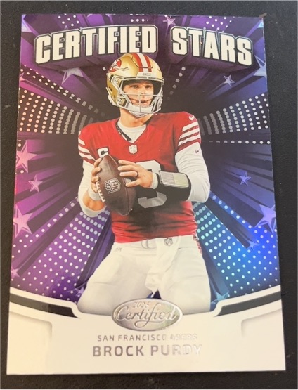 2025 Panini Certified Stars #CST-BPY Brock Purdy — front