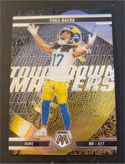 2025 Panini Mosaic Touchdown Masters #12 Puka Nacua — front