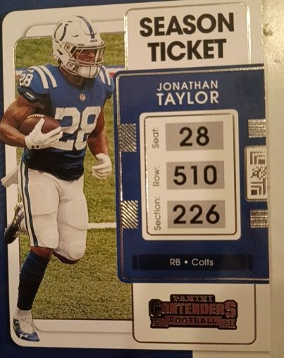 2021 Panini Contenders #43 Jonathan Taylor — front