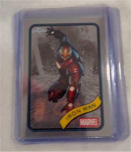 2025 Topps Chrome Marvel #1 Iron Man — front