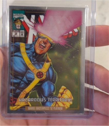 2024 Marvel Masterpieces '92 Platinum #13-V Cyclops — front