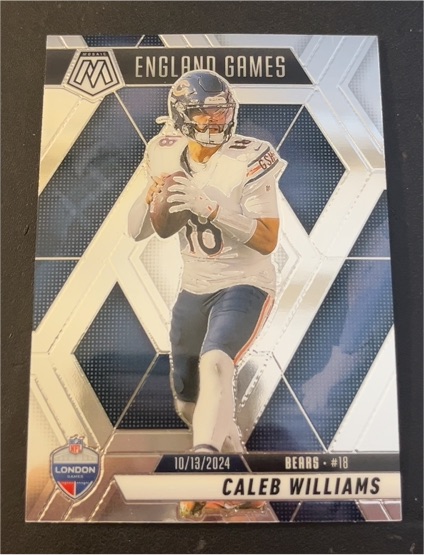 2025 Panini Mosaic #253 Caleb Williams England Games Chicago Bears — front