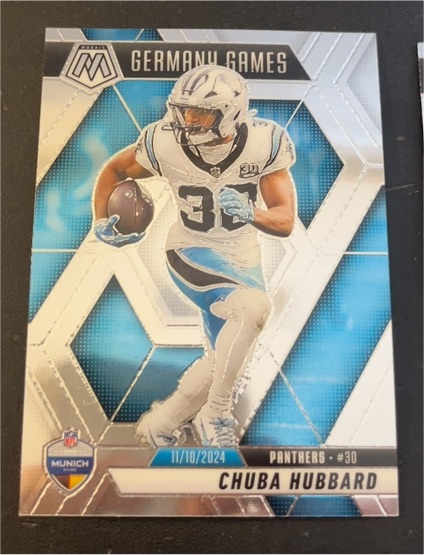 2025 Panini Mosaic #260 Chuba Hubbard — front