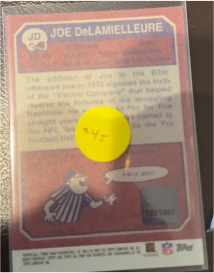 1974 Topps #345 Joe DeLamielleure — front