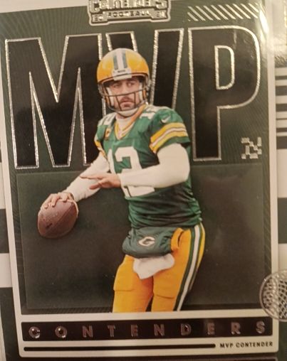 2021 Panini Contenders #MVP-ARO Aaron Rodgers MVP Contenders — front