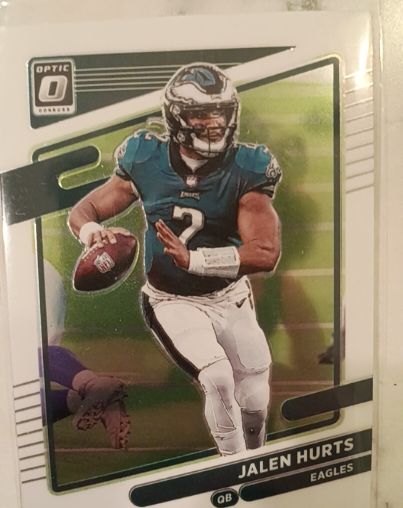 2021 Donruss Optic #9 Jalen Hurts — front