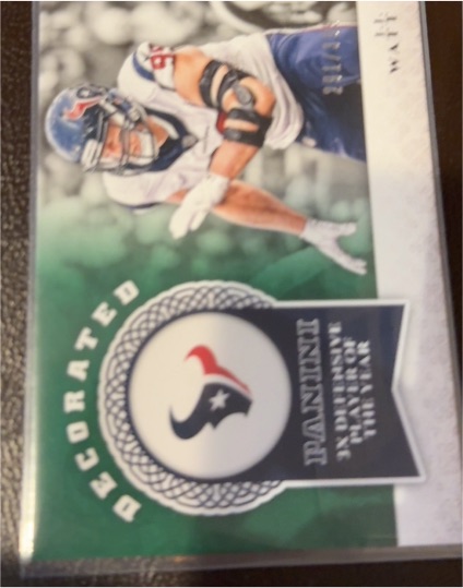 2017 Panini Decorated #D-JJW J.J. Watt — front