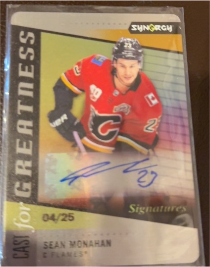 2020-21 Upper Deck Synergy Cast for Greatness #CG-25 Sean Monahan — front