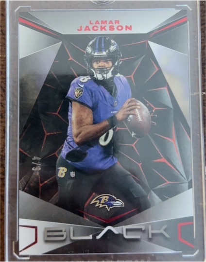 2024 Panini Black #8 Lamar Jackson — front