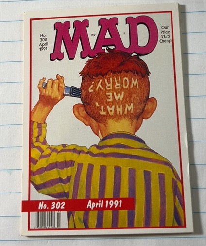1991 Lime Rock MAD Magazine #302 April 1991 — front