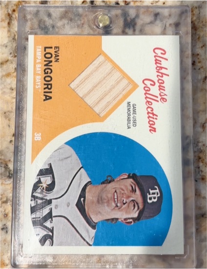 2012 Topps Heritage Clubhouse Collection Relics #CCR-EL Evan Longoria — front