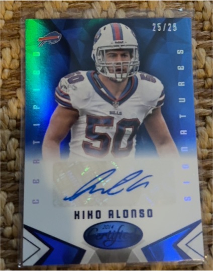 2014 Panini Certified Mirror Blue Signatures #25 Kiko Alonso — front