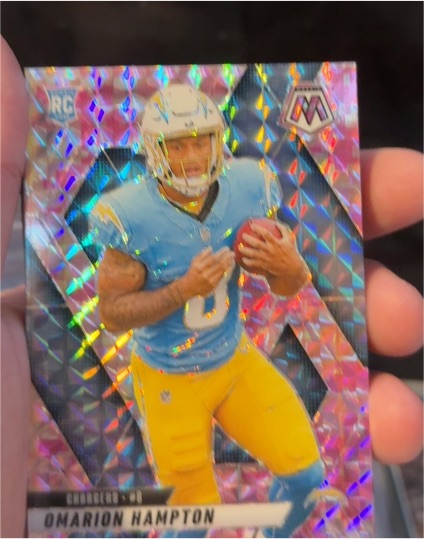 2025 Panini Mosaic #335 Omarion Hampton — front