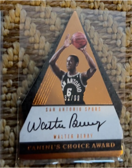 2016-17 Panini Preferred Choice Award Die-Cut #Walter Berry — front