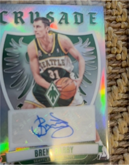 2023-24 Panini Phoenix Crusade Signatures #CS-BBA Brent Barry — front