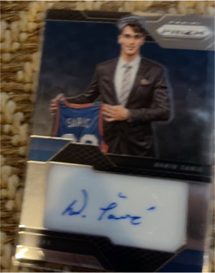 2016-17 Panini Prizm #36 Dario Saric Rookie Signatures — front