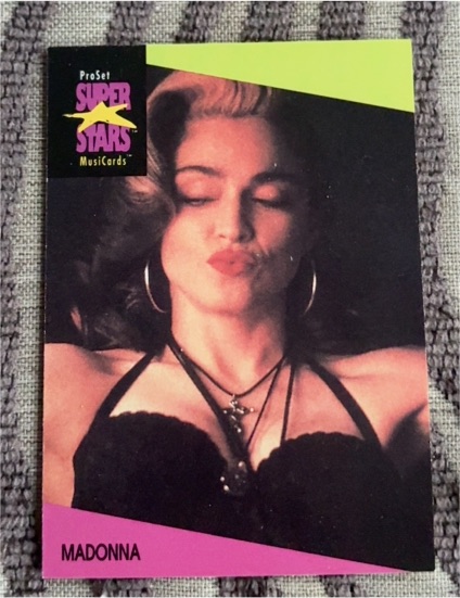 1991 Pro Set Super Stars MusiCards #65 Madonna — front