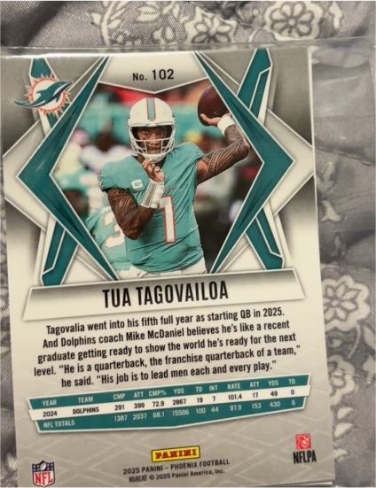 2025 Panini Phoenix #102 Tua Tagovailoa — front