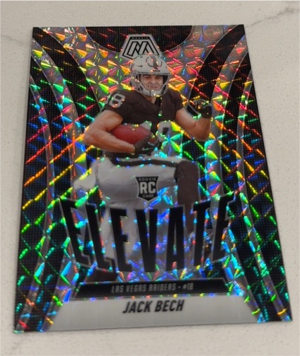 2025 Panini Mosaic #11 Jack Bech Elevate Mosaic Prizm Rookie Card — front