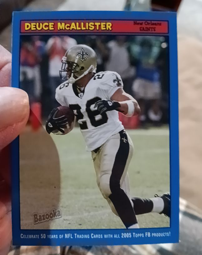 2005 Topps Bazooka Blue #51 Deuce McAllister — front