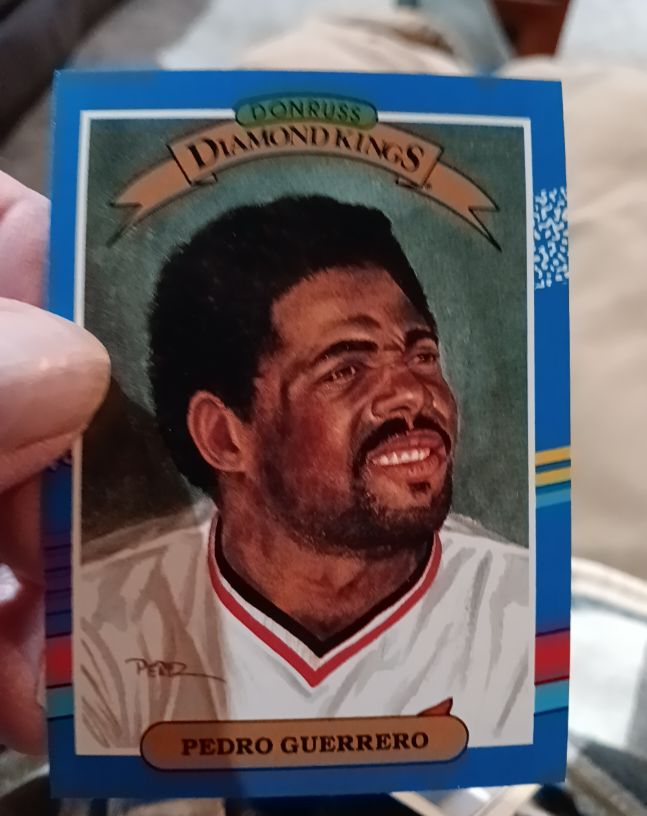 1990 Donruss Diamond Kings #25 Pedro Guerrero — front