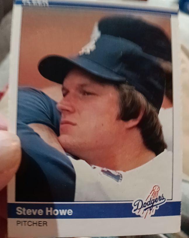 1984 Fleer #103 Steve Howe — front