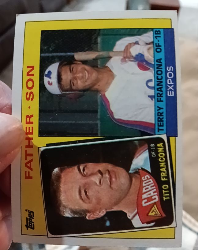 1985 Topps #134 Tito Francona / Terry Francona — front