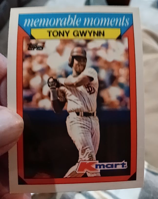 1988 Topps Kmart Memorable Moments #12 Tony Gwynn — front