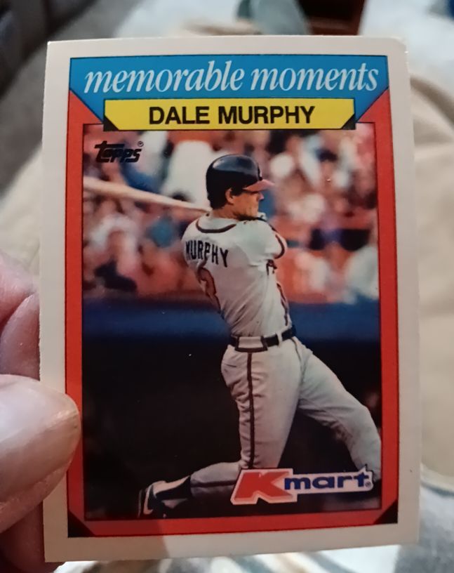 1988 Topps Kmart Memorable Moments #18 Dale Murphy — front