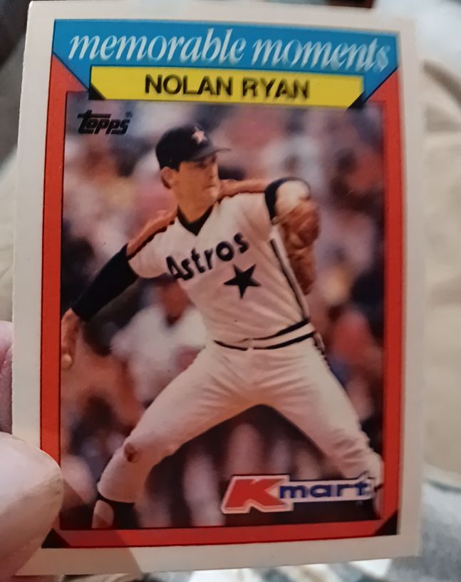 1988 Topps Kmart Memorable Moments #23 Nolan Ryan — front