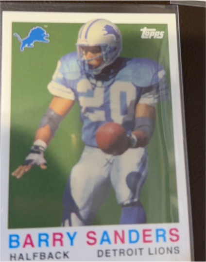 2008 Topps Turn Back the Clock #10 Barry Sanders — front