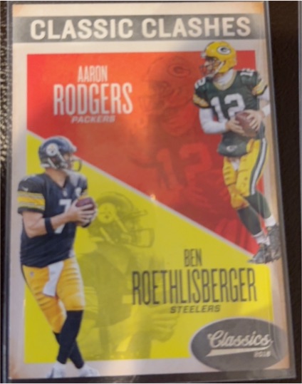 2016 Panini Classics Classic Clashes #20 Aaron Rodgers / Ben Roethlisberger — front