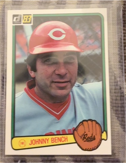 1983 Donruss #500 Johnny Bench — front